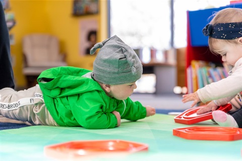 Boy on floor